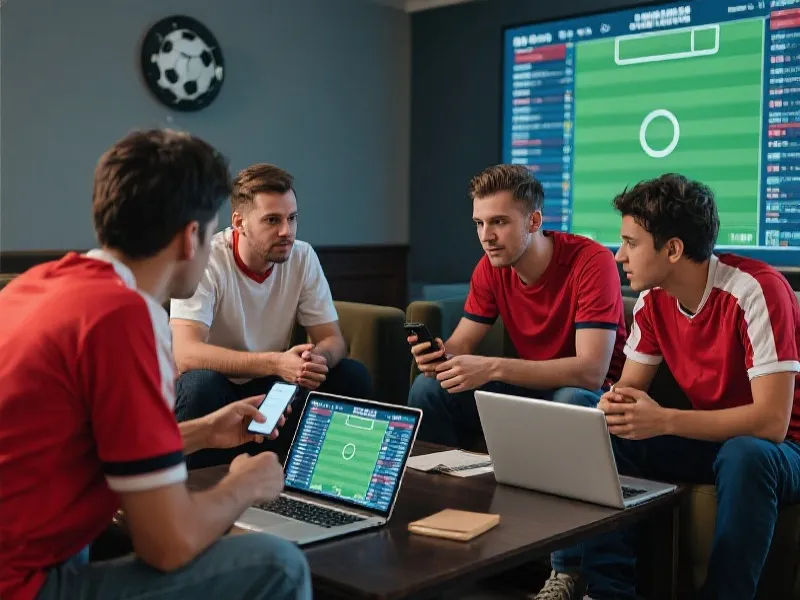 球迷们正在分析世俱杯比赛并进行预测