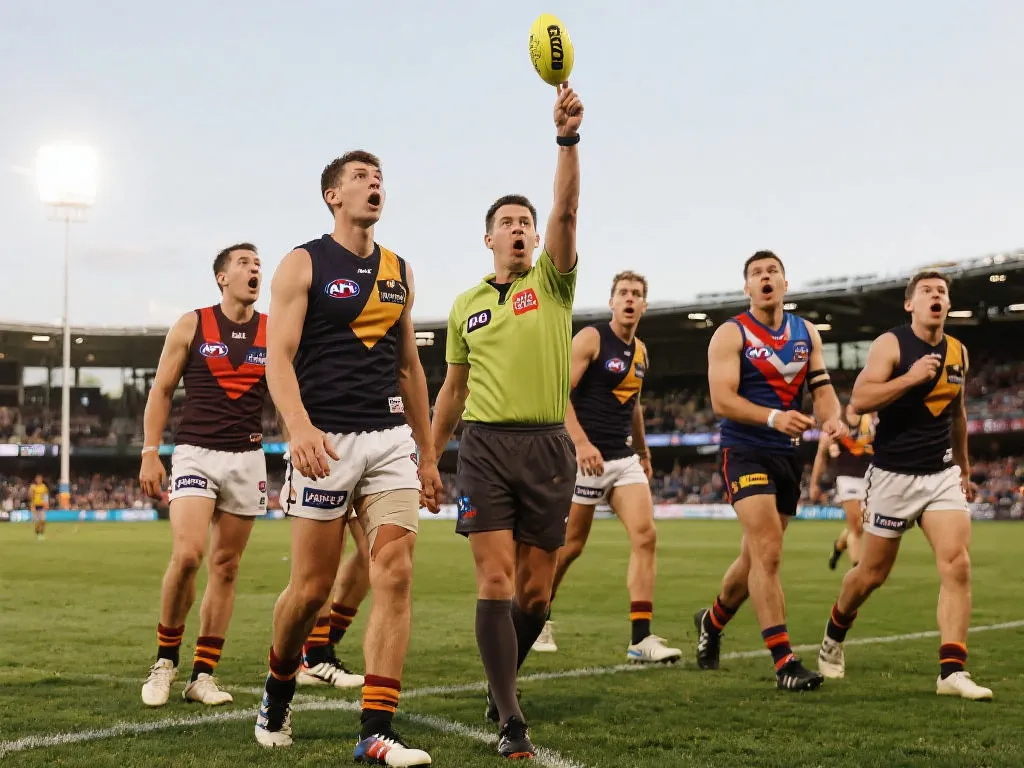 AFL赛场上的奇幻时刻：一声“打”引发的混乱与机会